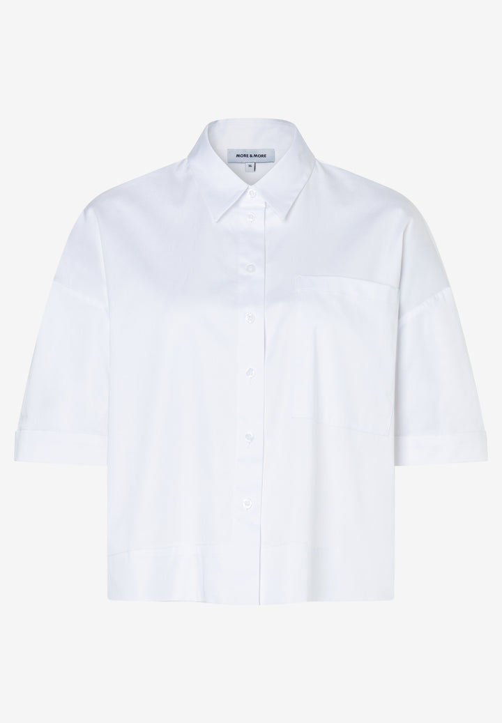 Cropped Blouse, white 0010 Bild 1