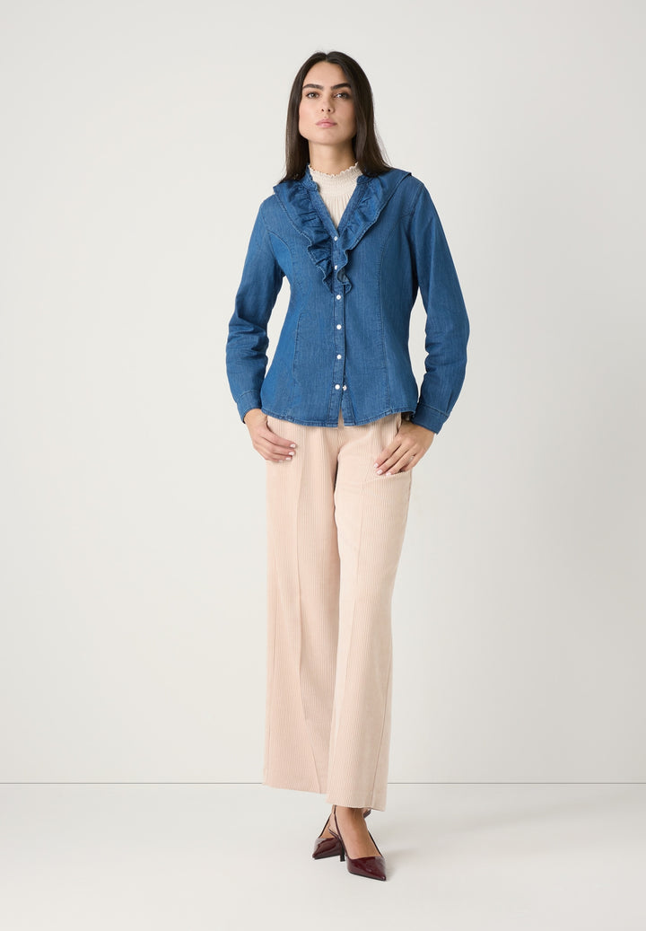 Denim Blouse, middle blue denim 0962 Bild 4