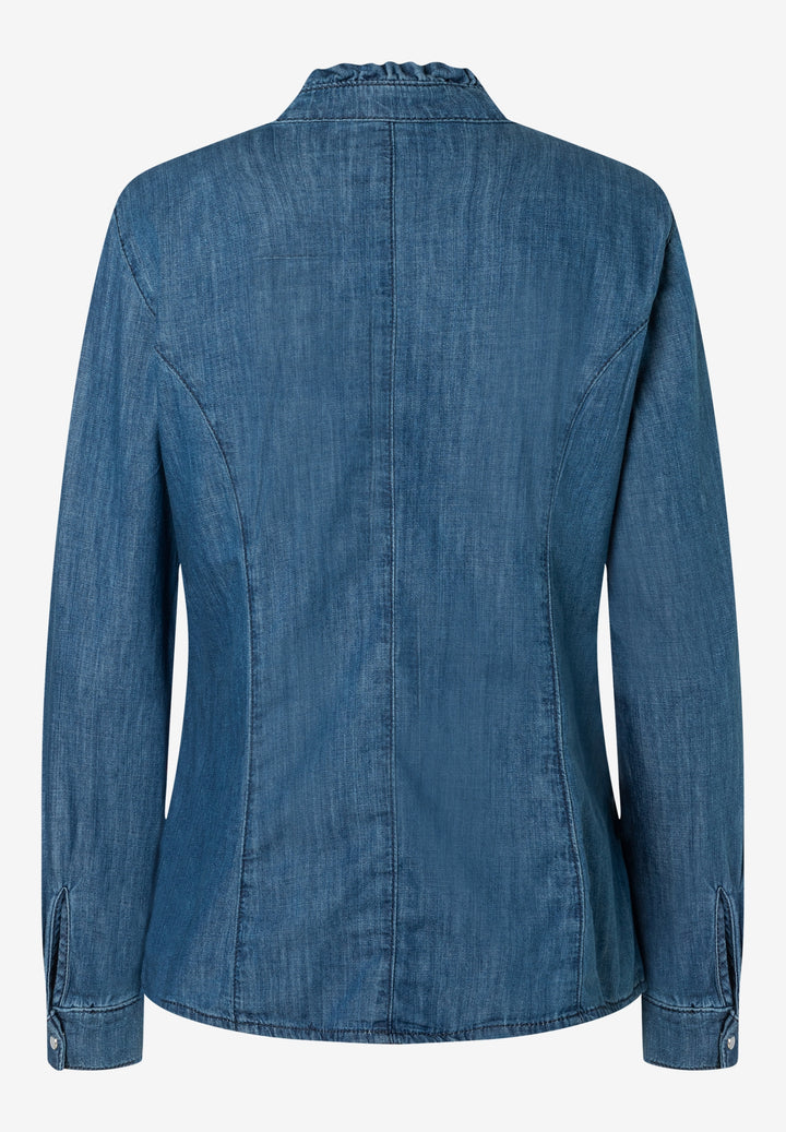 Denim Blouse, middle blue denim 0962 Bild 6