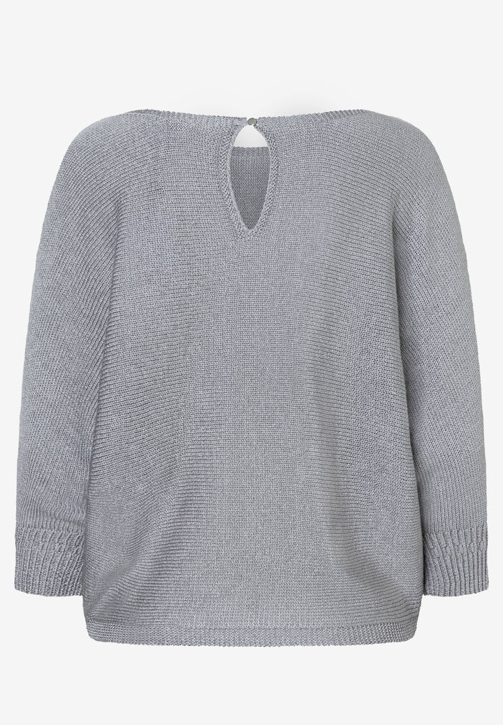 Dolman Pullover, 3/4 Sleeve, new silver grey 0713 Bild 6