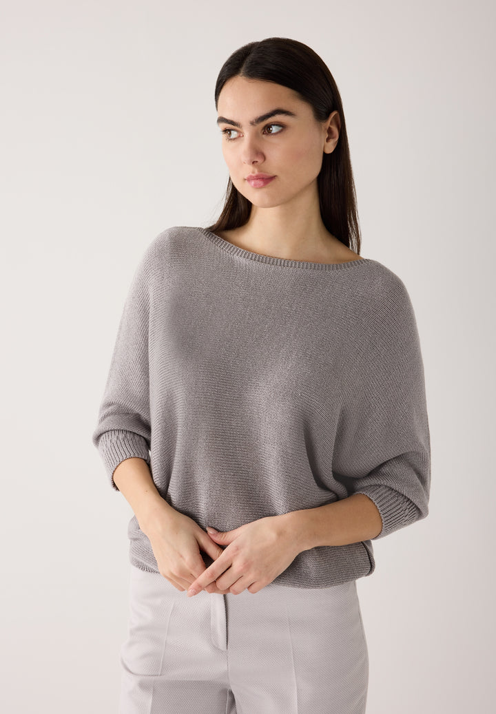 Dolman Pullover, 3/4 Sleeve, new silver grey 0713 Bild 7