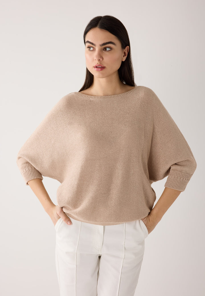 Dolman Pullover, 3/4 Sleeve, powder beige 0214 Bild 7