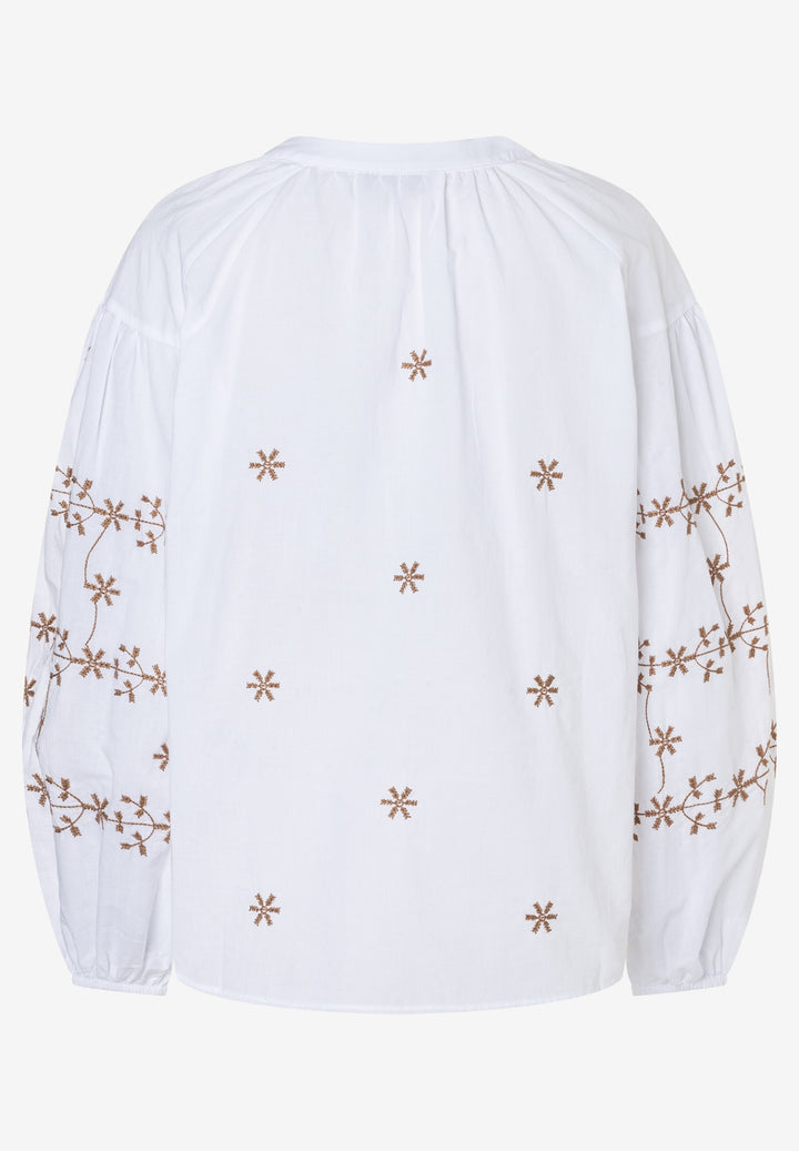 Embroidered Tunic Blouse, white 0010 Bild 2