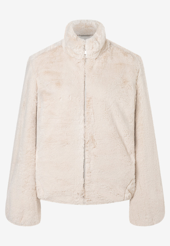 Fake Fur Blouson, powder cream 0031 Bild 5
