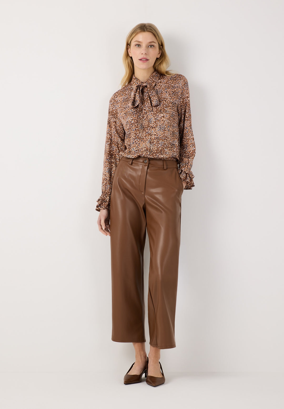Fake Leather Culotte, espresso brown 0279 Bild 4