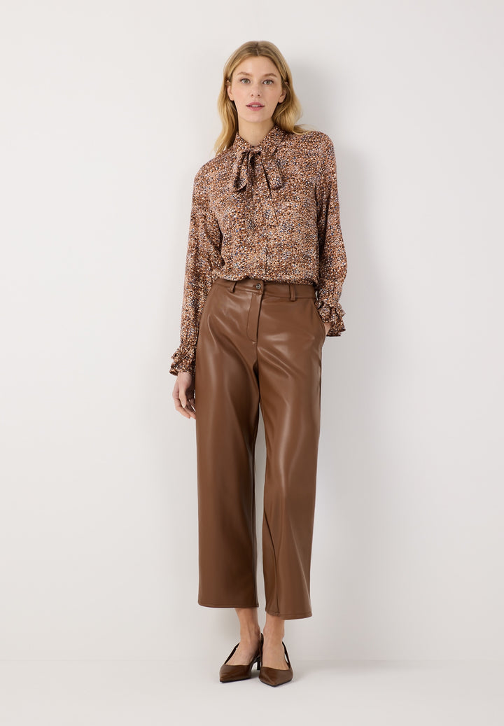 Fake Leather Culotte, espresso brown 0279 Bild 4