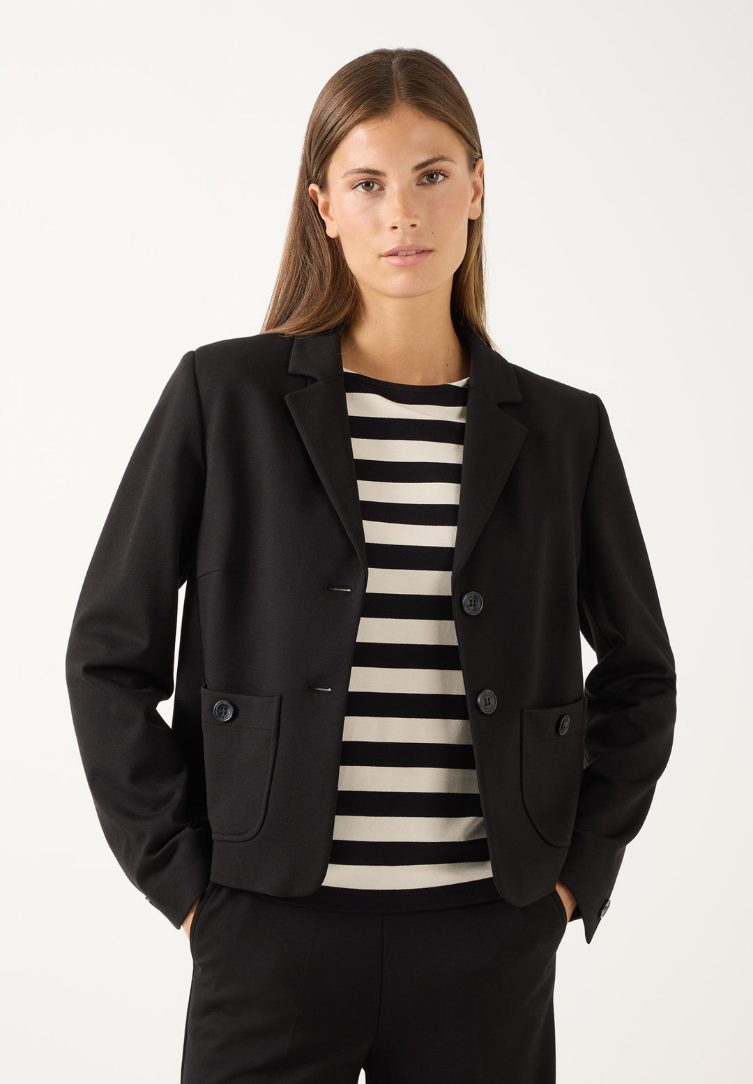 Fashion Jersey Blazer, black 0790 Bild 3