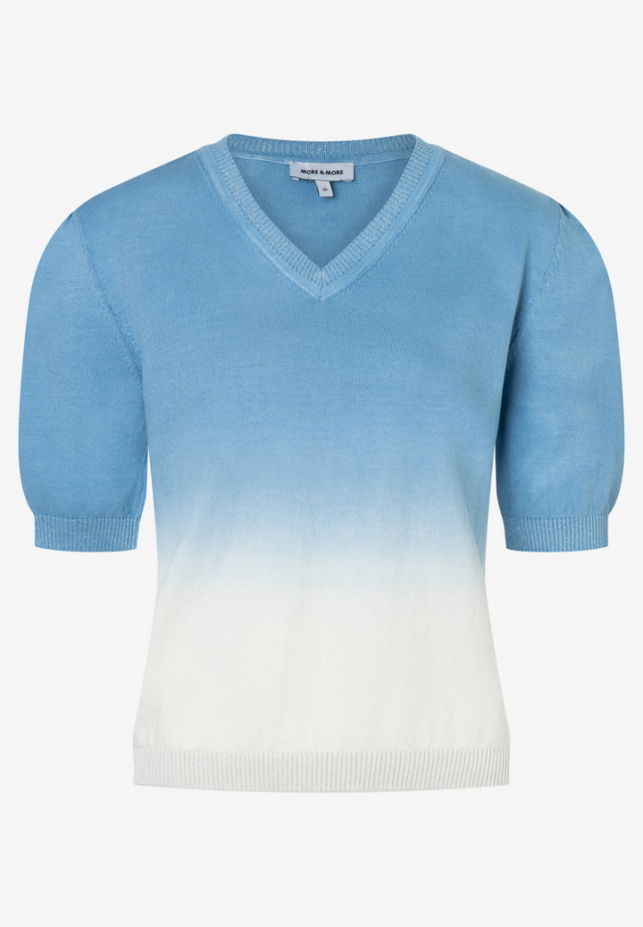 Fine Knit Pullover with Degradee, colour gradient knit cashmere blue 4349 Bild 1