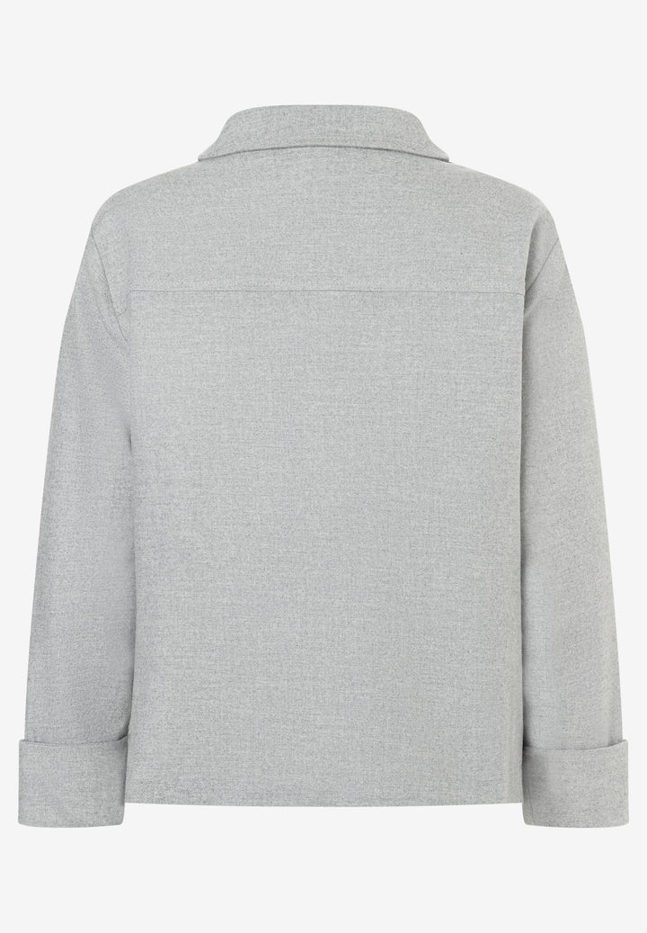 Flanell Jacket, silvergrey melange 0717 Bild 2