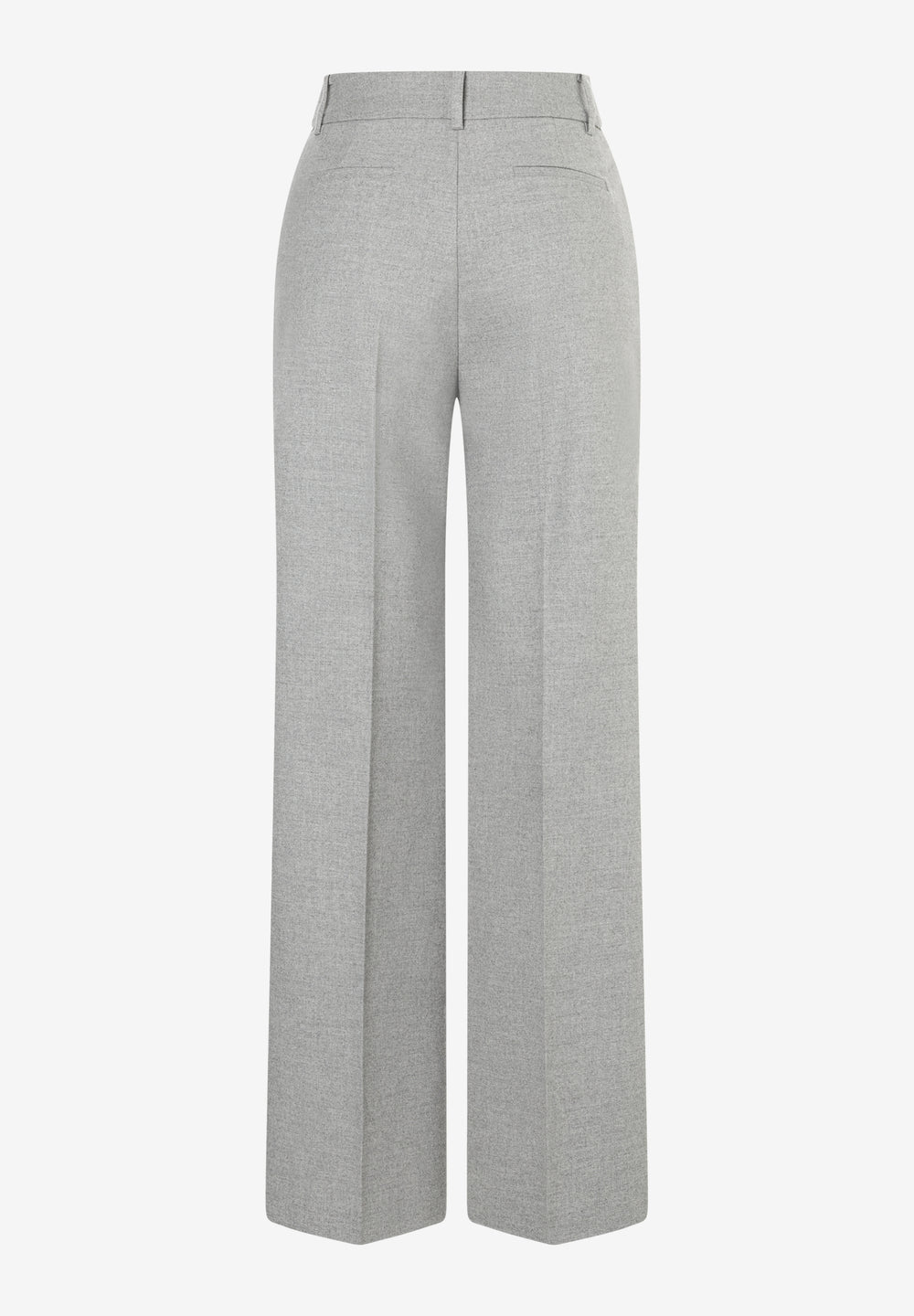 Flanell Wide Leg Pants, silvergrey melange 0717 Bild 2