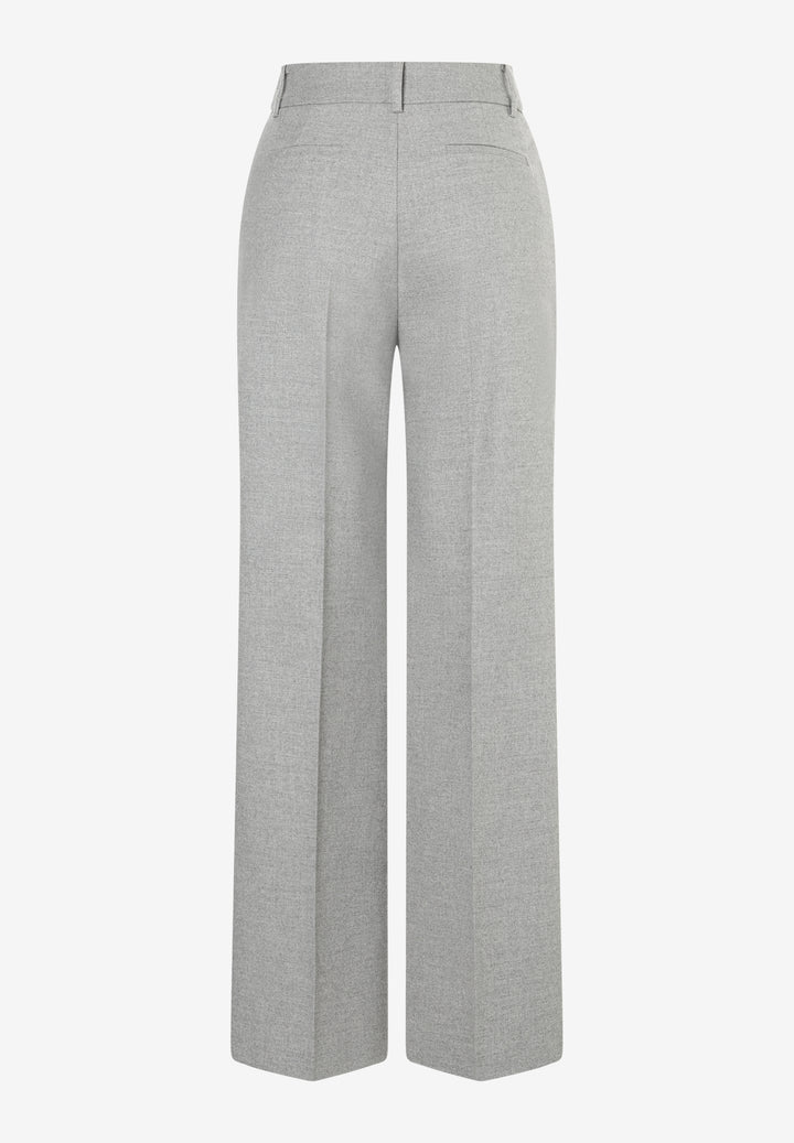 Flanell Wide Leg Pants, silvergrey melange 0717 Bild 2