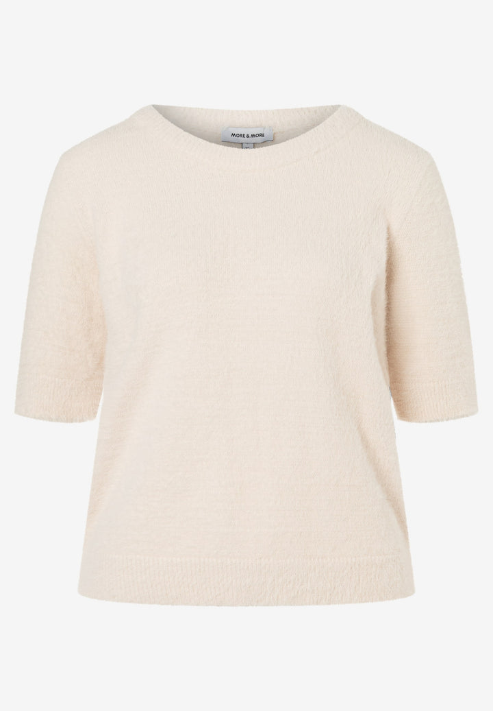 Fuzzy Short Sleeve Pullover, powder cream 0031 Bild 1