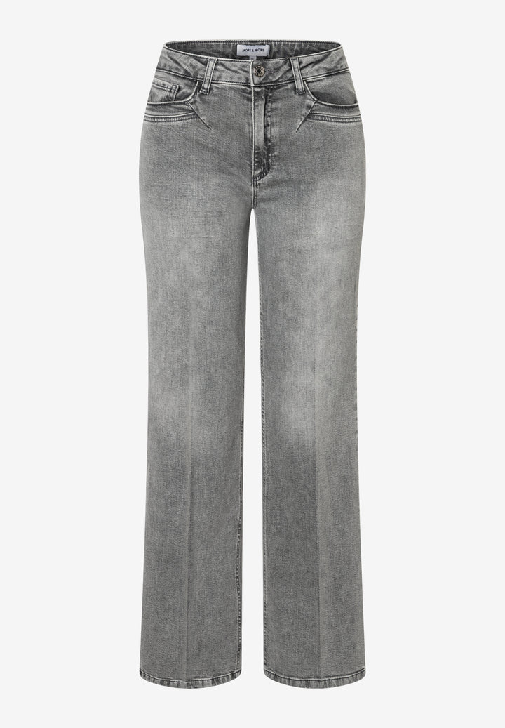 Grey Denim Marlene Pants, mid grey denim 0965 Bild 1