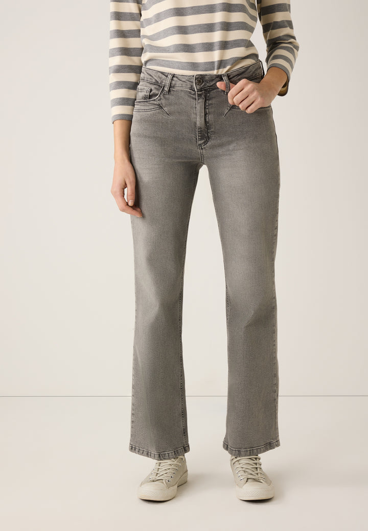 Grey Denim Marlene Pants, mid grey denim 0965 Bild 3