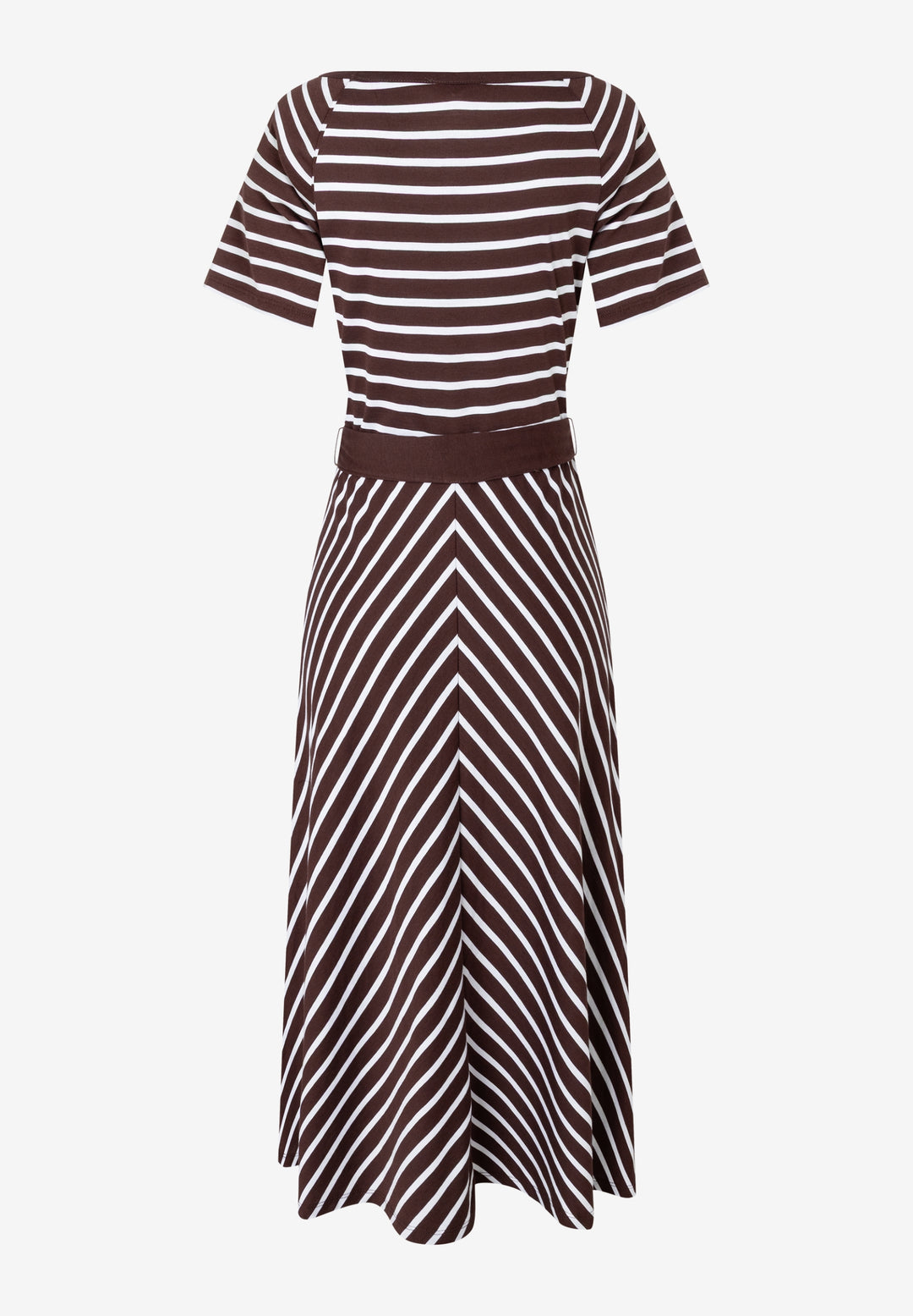 Jersey-Dress with Stripes, jersey stripe cool chocolate 2286 Bild 2
