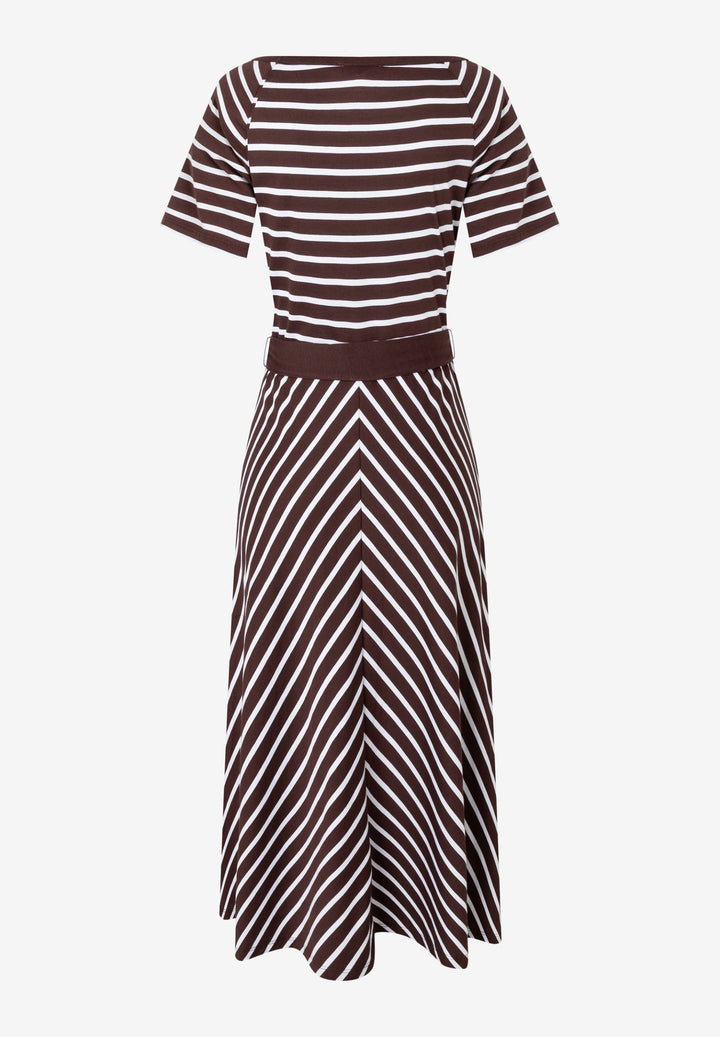 Jersey-Dress with Stripes, jersey stripe cool chocolate 2286 Bild 2