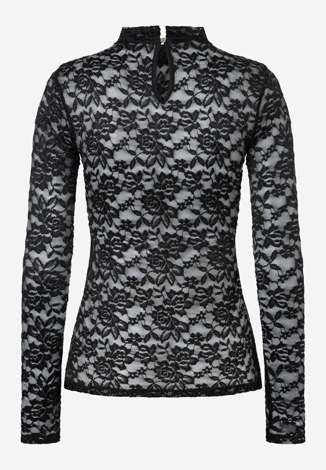 Lace Allover Shirt, black 0790 Bild 2