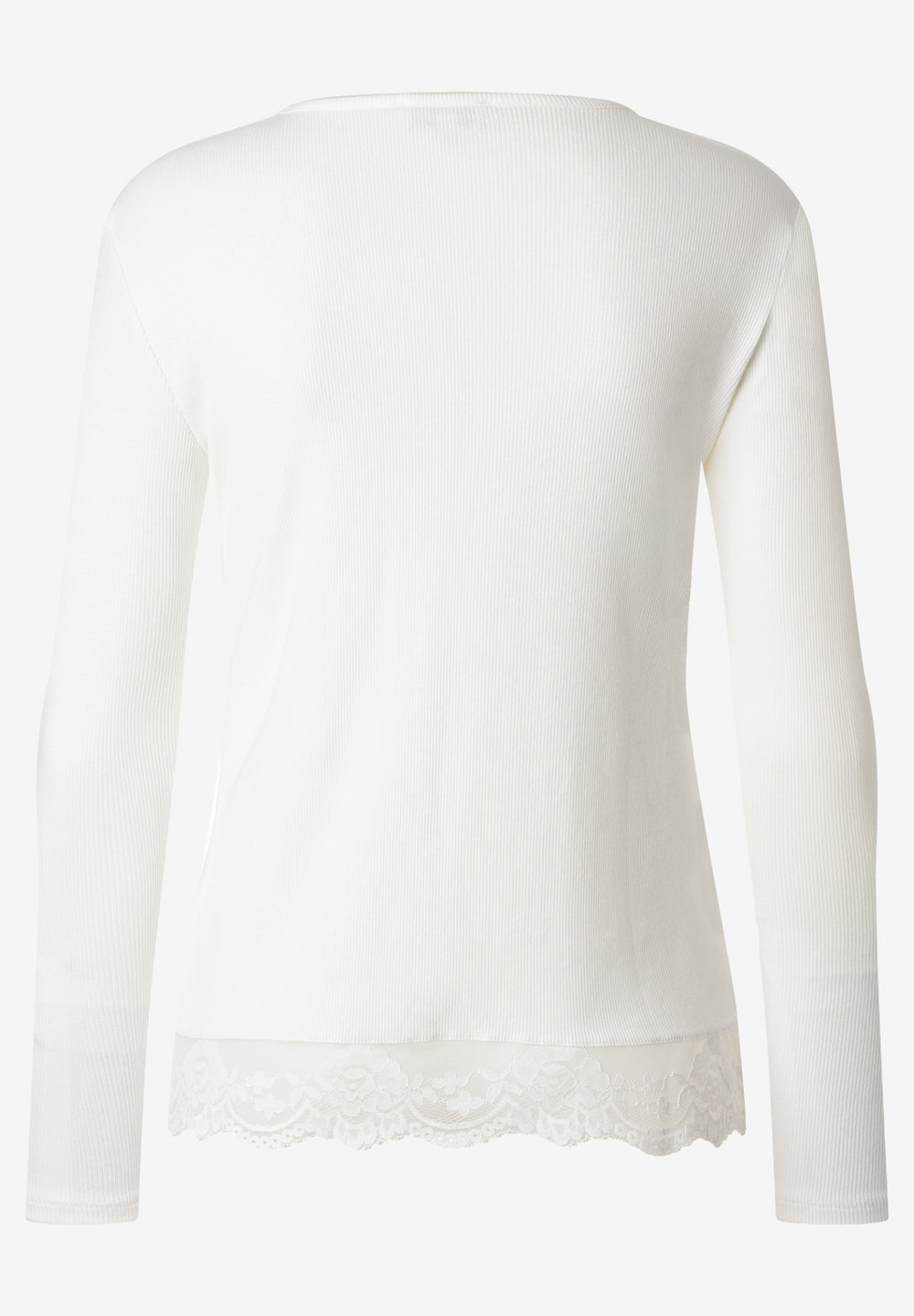 Longsleeve with Lace at Seam, off white 0041 Bild 2
