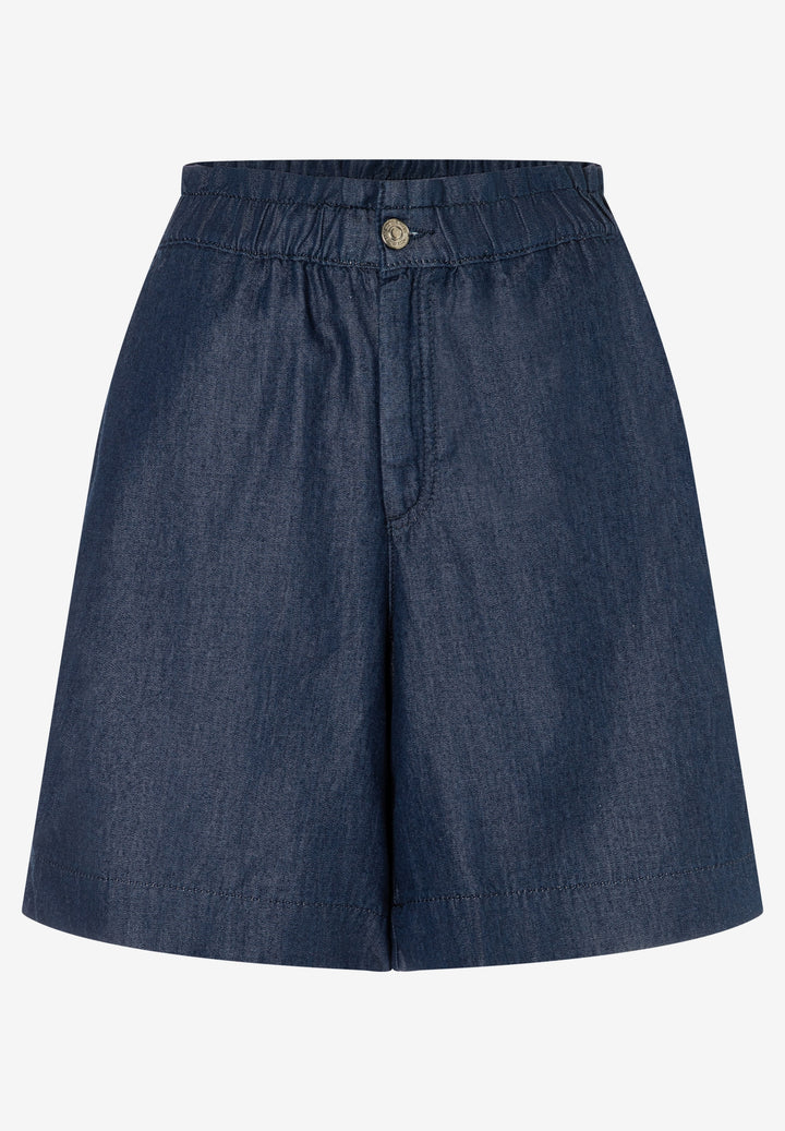 Lyocell Denim Shorts, dark blue denim 0963 Bild 1