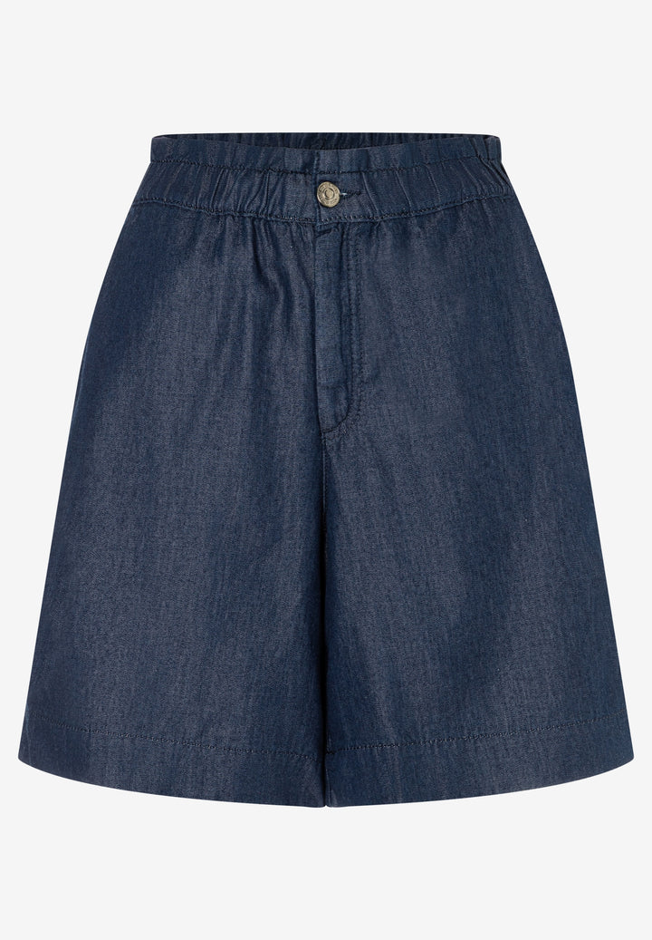 Lyocell Denim Shorts, dark blue denim 0963 Bild 1