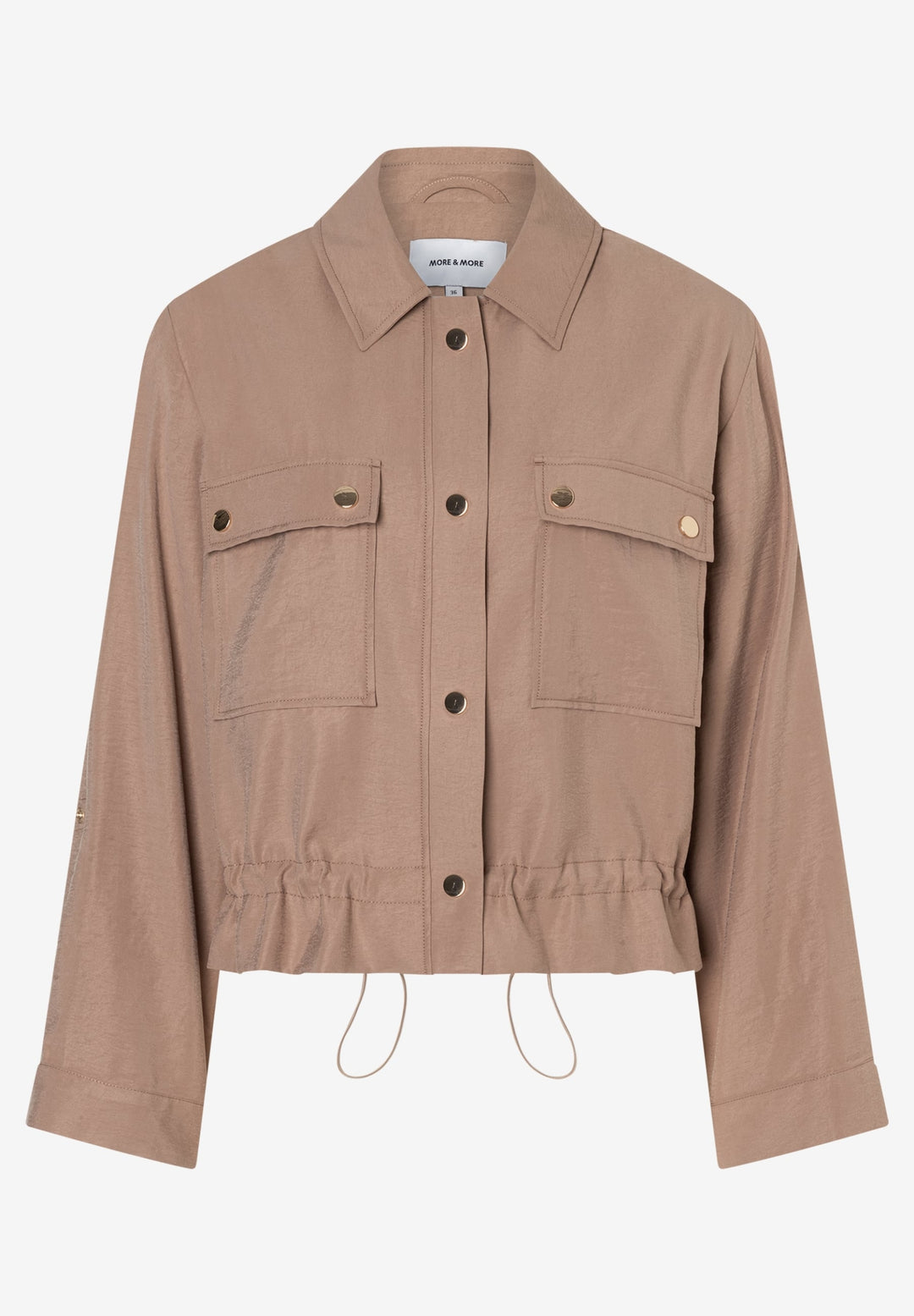 Modal-PES Jacket w Drawstring, ginger brown 0280 Bild 1