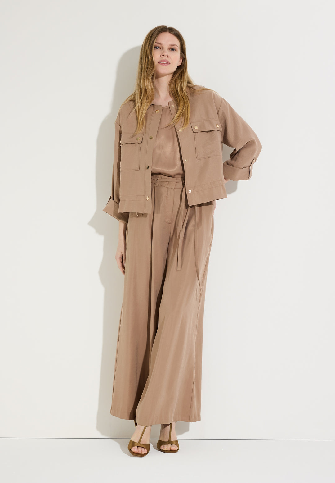 Modal-PES Palazzo Pants, ginger brown 0280 Bild 2