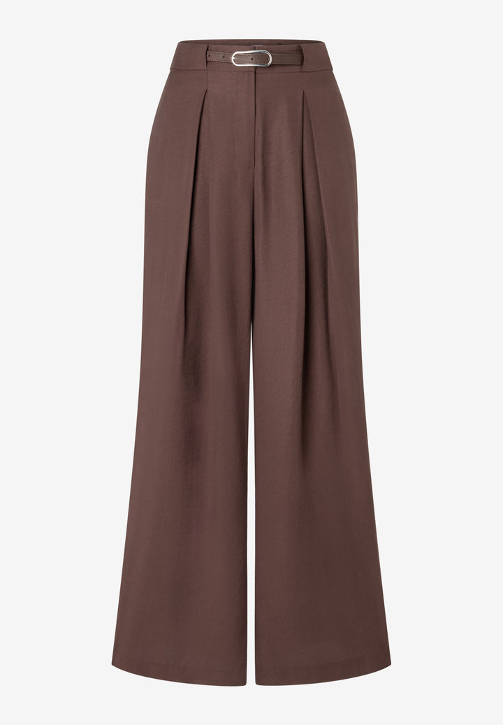 Modal - PES  Pants with Belt, cool chocolate 0286 Bild 1