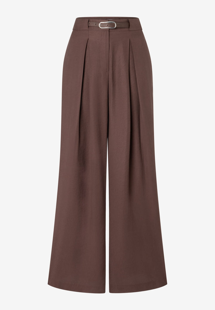 Modal - PES  Pants with Belt, cool chocolate 0286 Bild 5