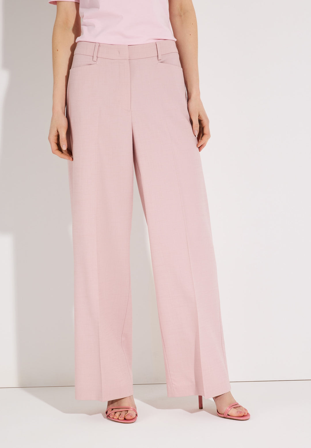 PES-CV Blend Wide Leg Pants, sorbet rose 0825 Bild 3