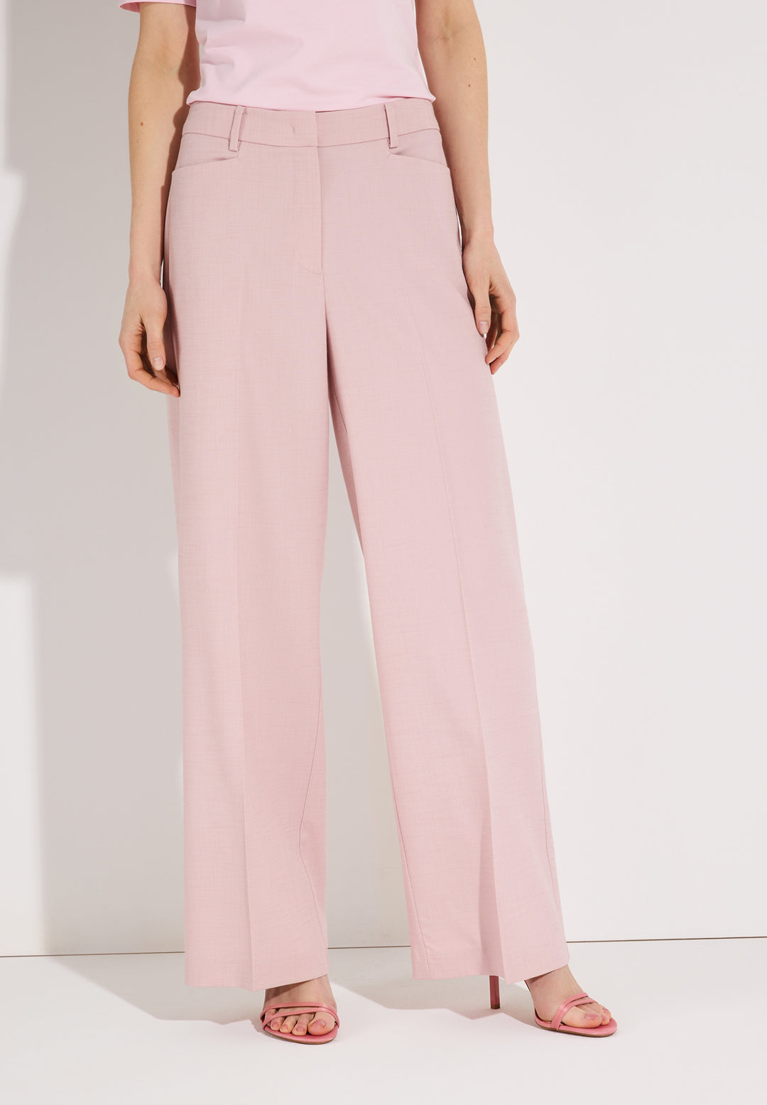 PES-CV Blend Wide Leg Pants, sorbet rose 0825 Bild 3