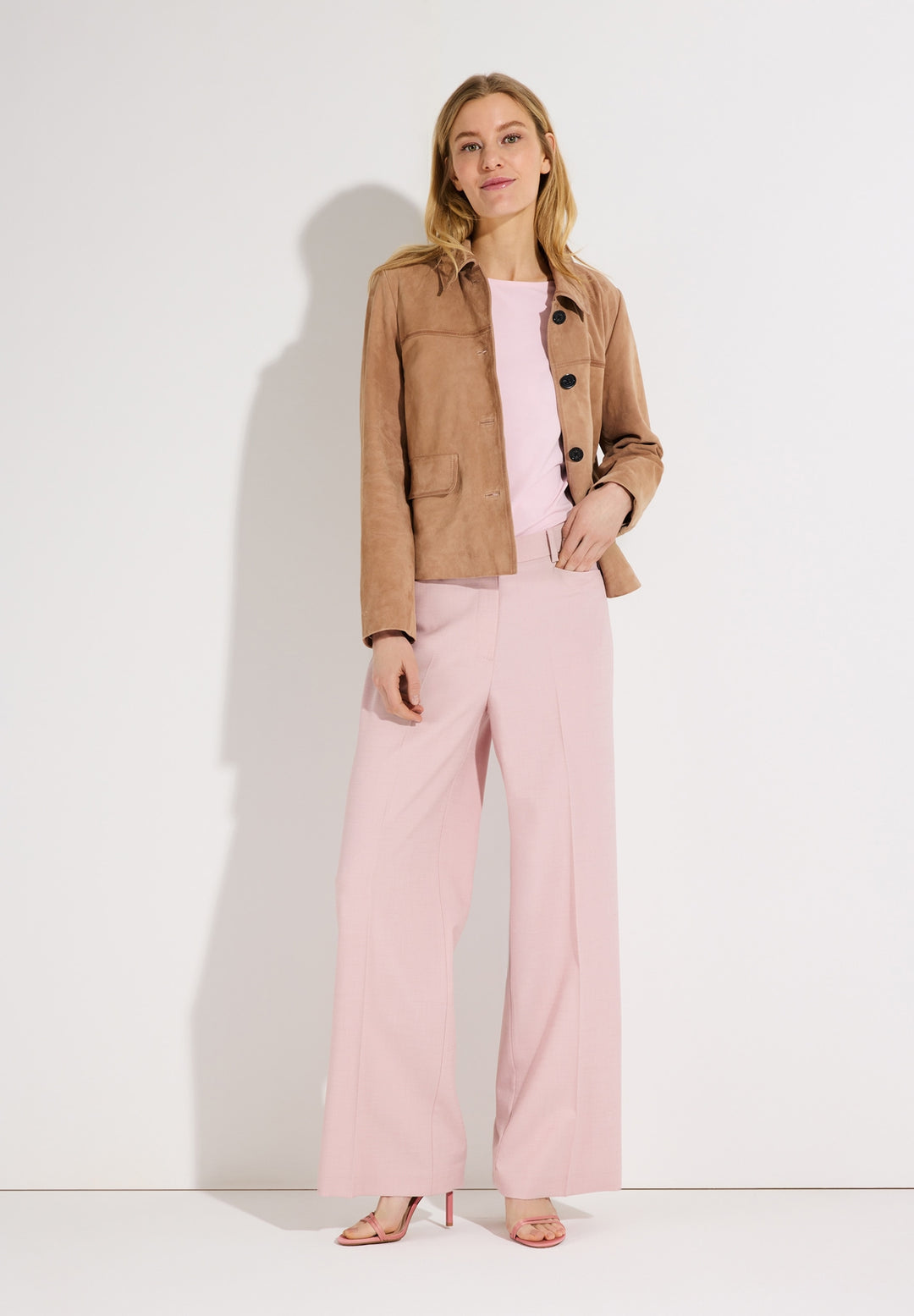 PES-CV Blend Wide Leg Pants, sorbet rose 0825 Bild 4
