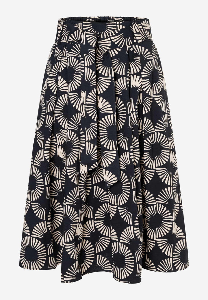Poplin Print Skirt, small modern twotone print 2790 Bild 1
