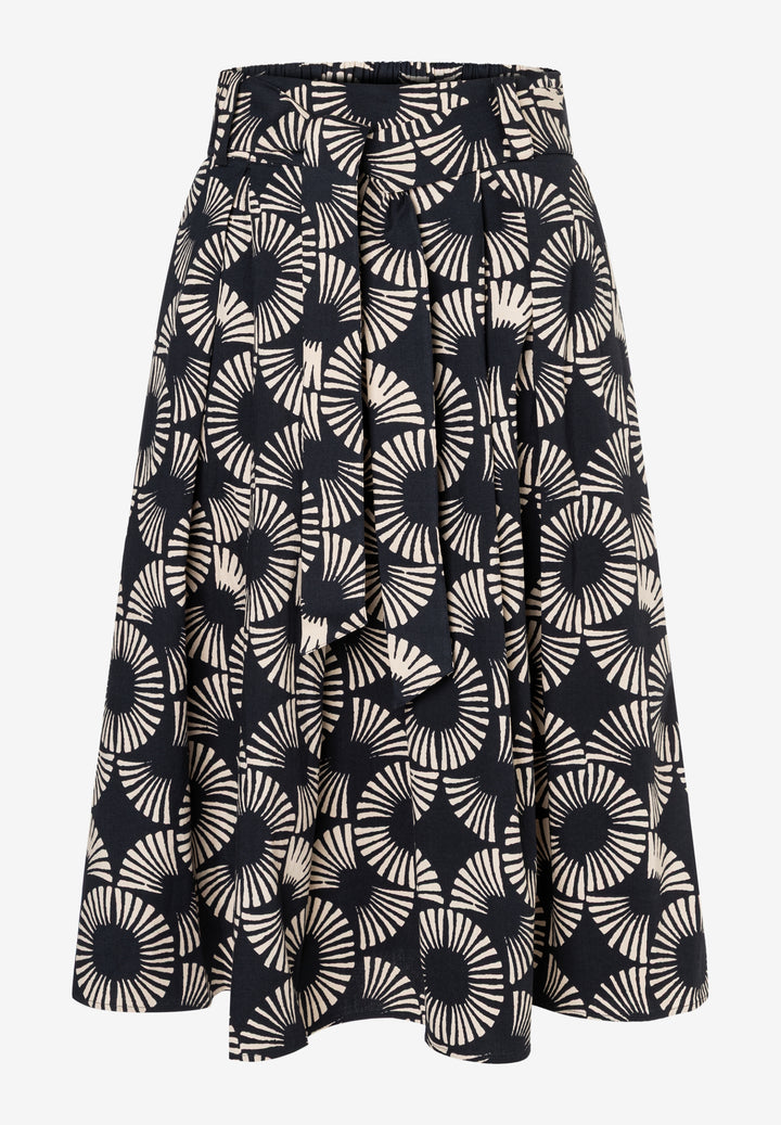 Poplin Print Skirt, small modern twotone print 2790 Bild 1