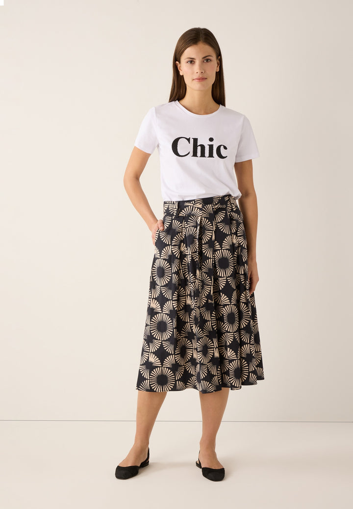 Poplin Print Skirt, small modern twotone print 2790 Bild 4