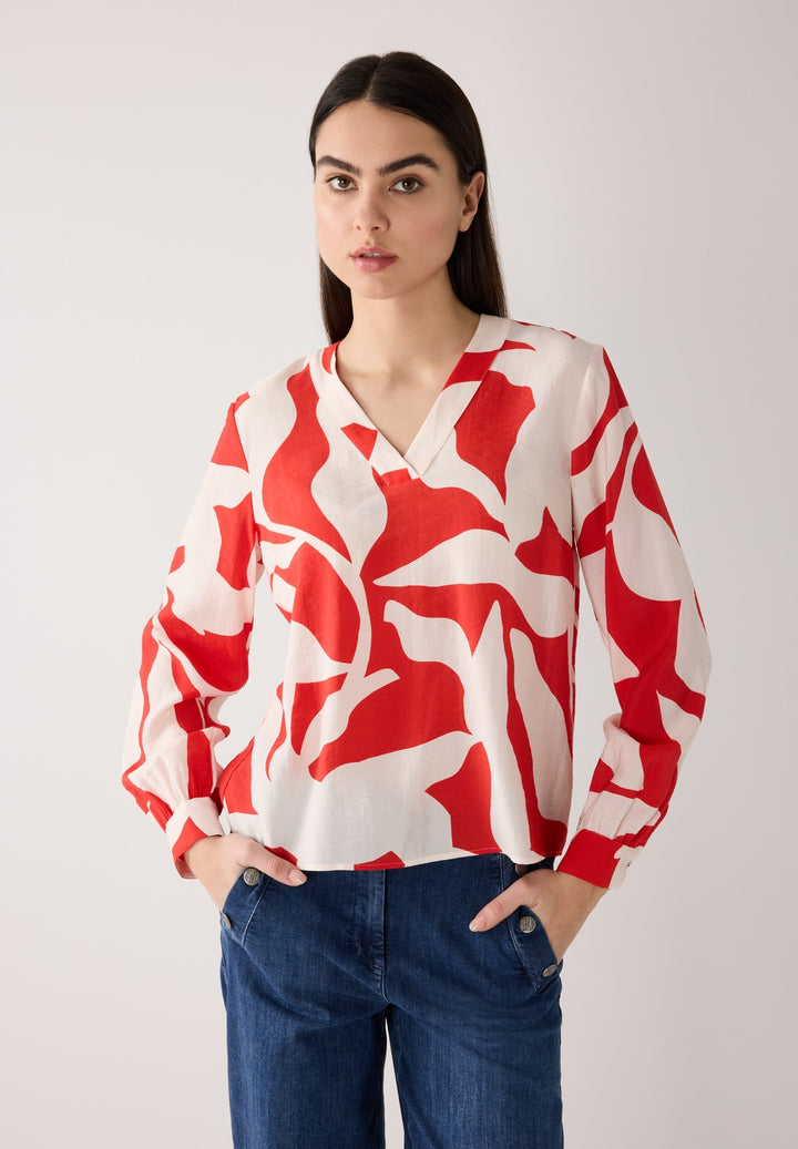 Printed Blouse, modern graphical print 2539 Bild 3