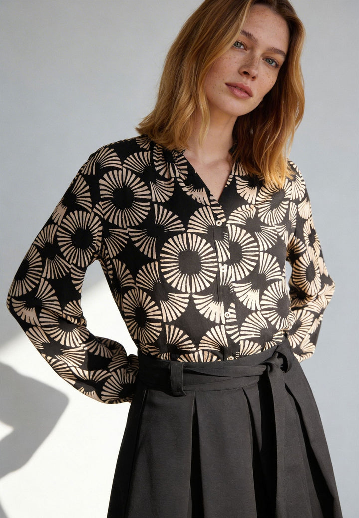 Printed Blouse, small modern twotone print 2790 Bild 6