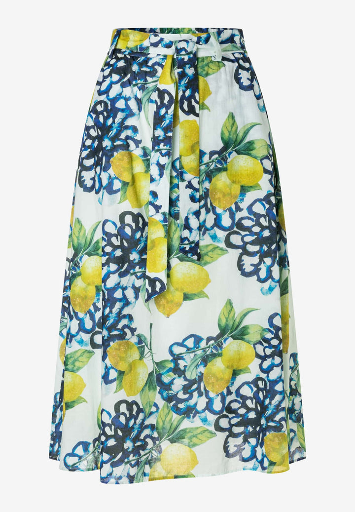 Printed CO-Voile Skirt, lemon print 5041 Bild 1