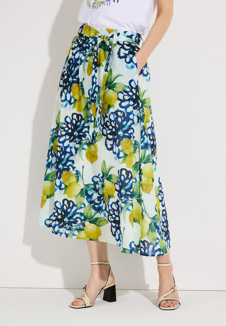 Printed CO-Voile Skirt, lemon print 5041 Bild 3