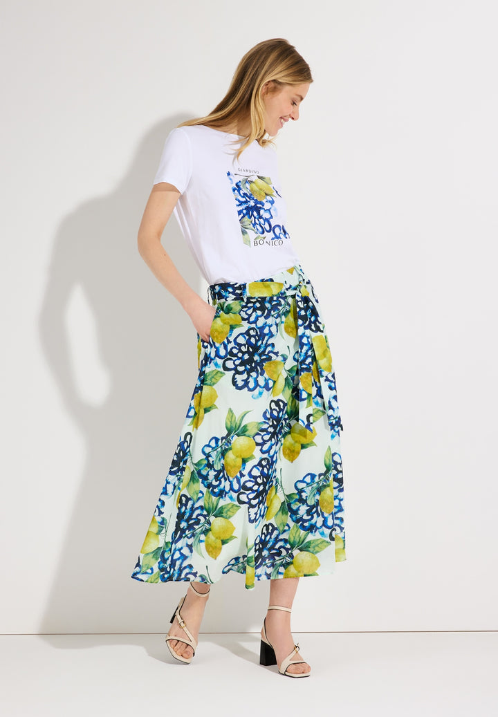 Printed CO-Voile Skirt, lemon print 5041 Bild 4