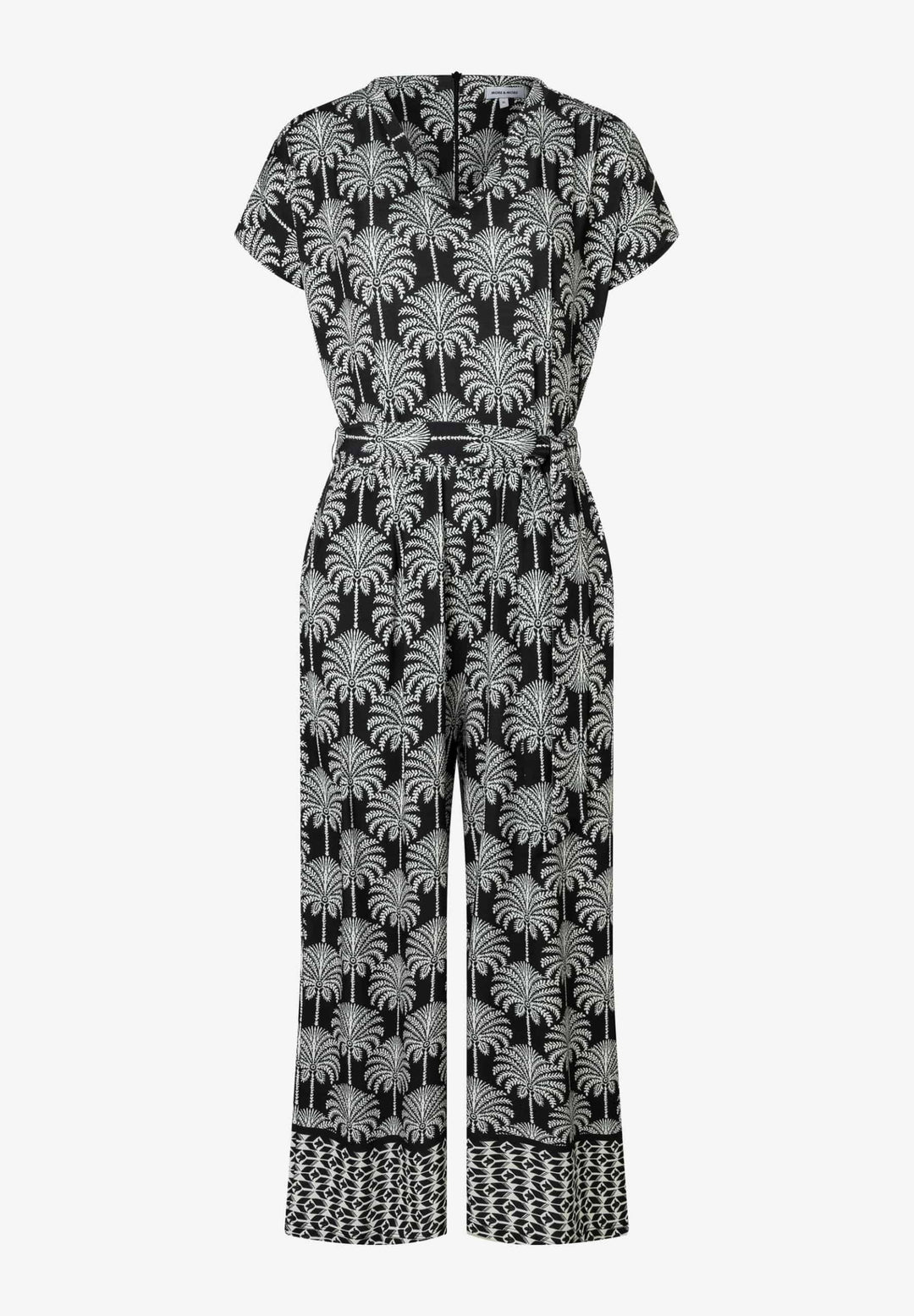 Printed Slinky Overall, twotone palm print with border 2790 Bild 1
