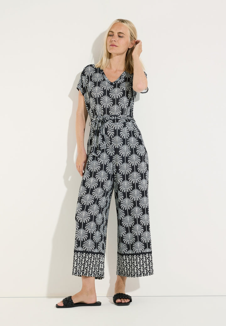 Printed Slinky Overall, twotone palm print with border 2790 Bild 3