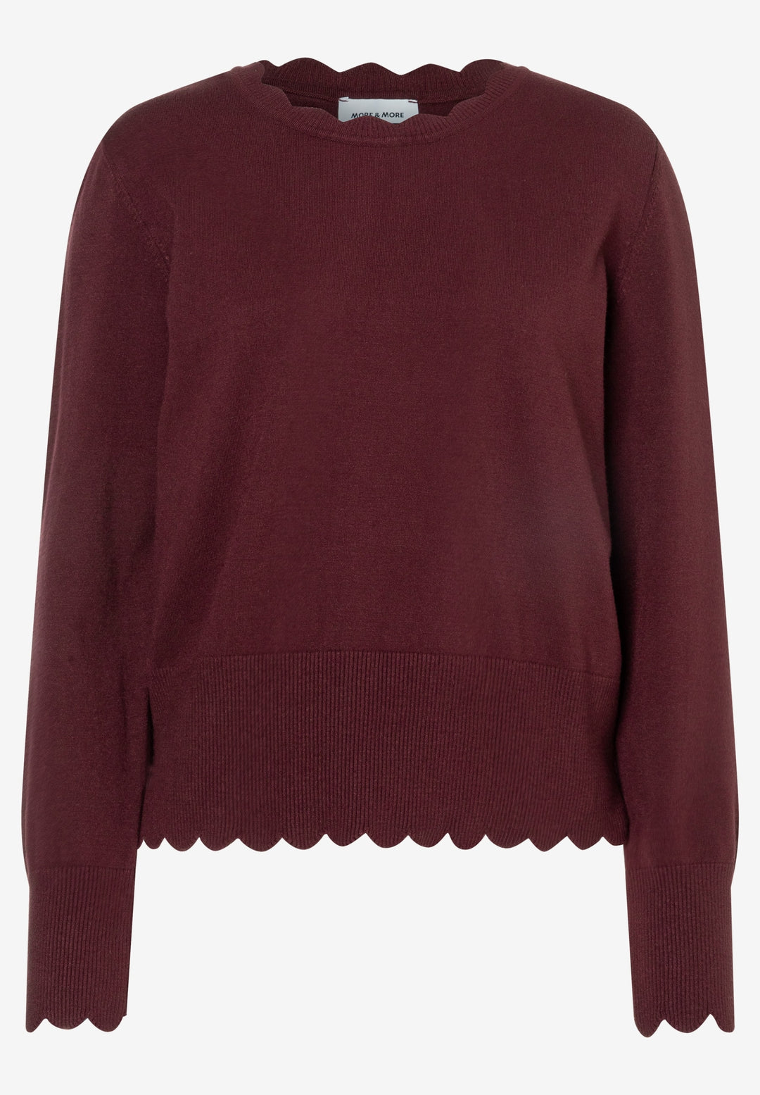 Pullover With Detail Edge, pomegranate red 0561 Bild 1