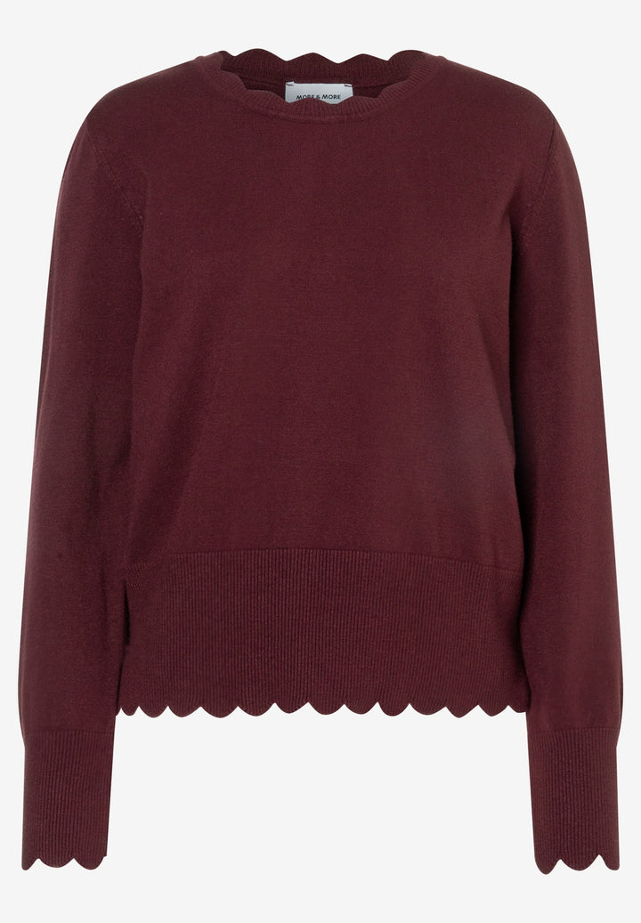 Pullover With Detail Edge, pomegranate red 0561 Bild 1