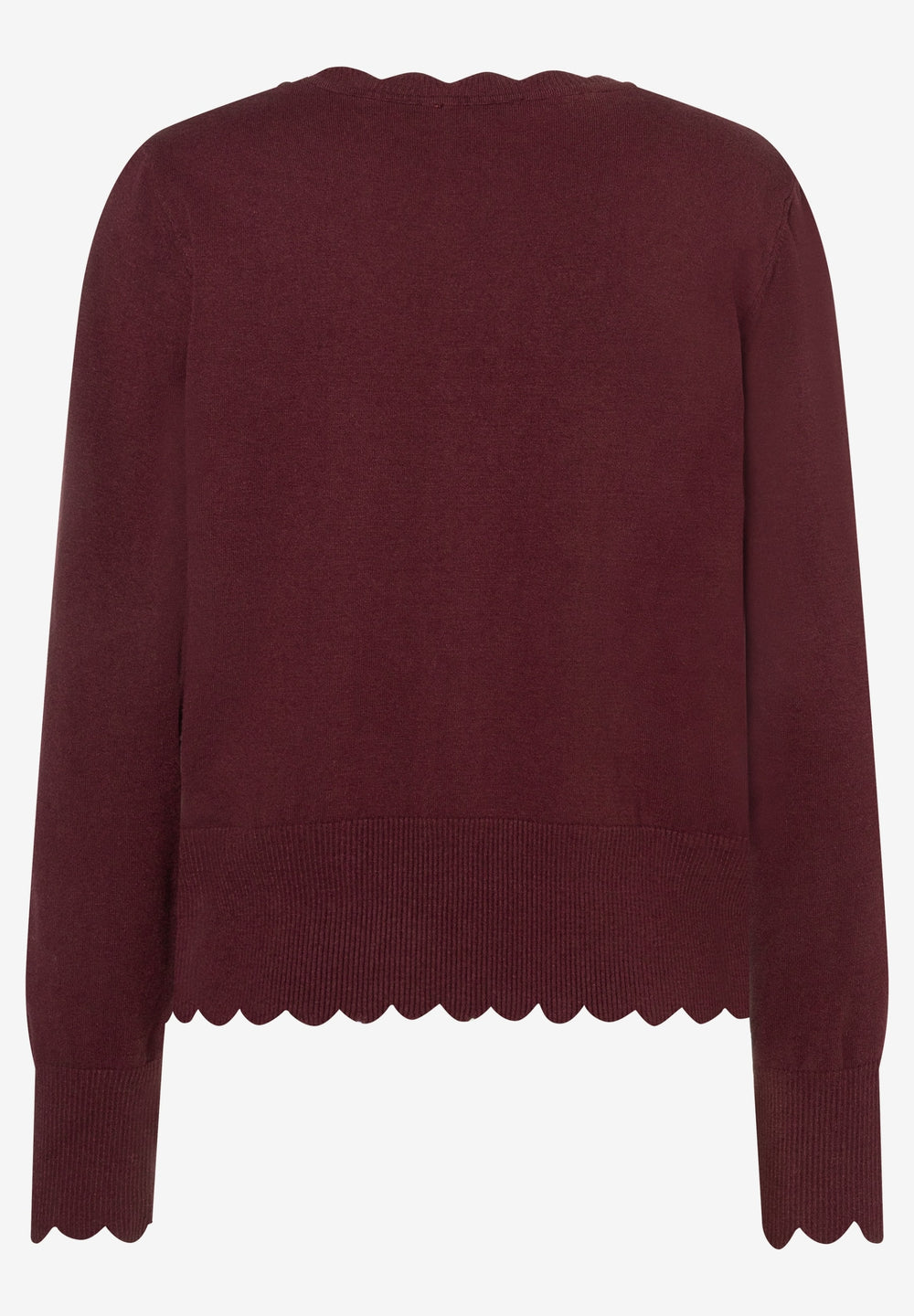 Pullover With Detail Edge, pomegranate red 0561 Bild 2