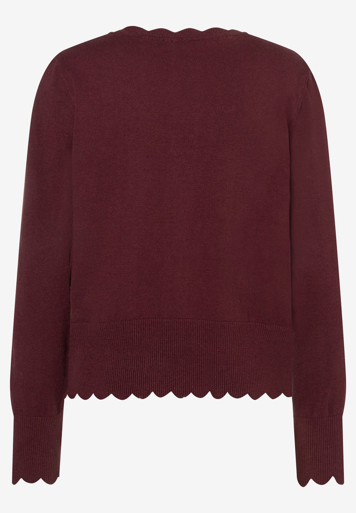 Pullover With Detail Edge, pomegranate red 0561 Bild 2
