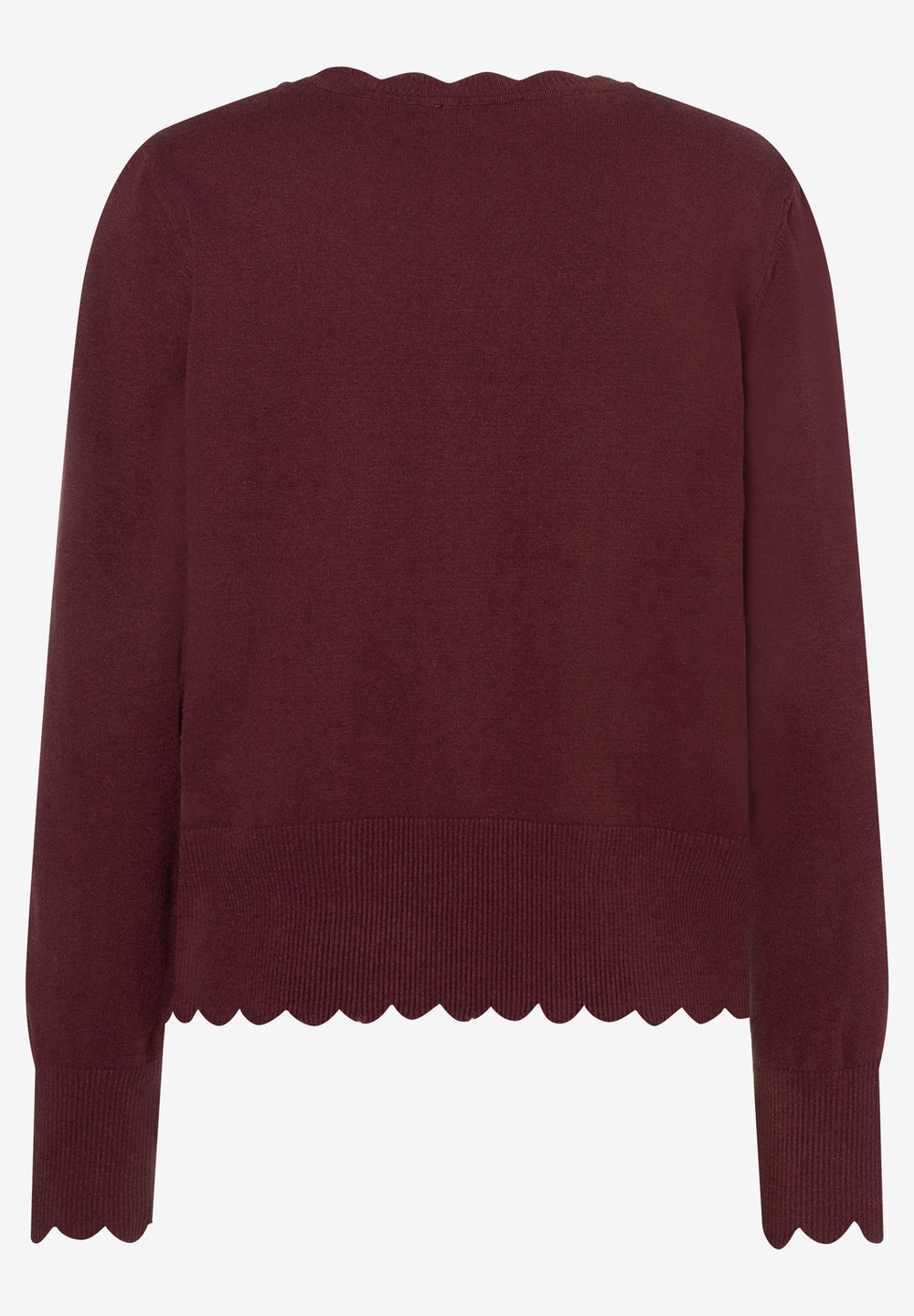 Pullover With Detail Edge, pomegranate red 0561 Bild 2
