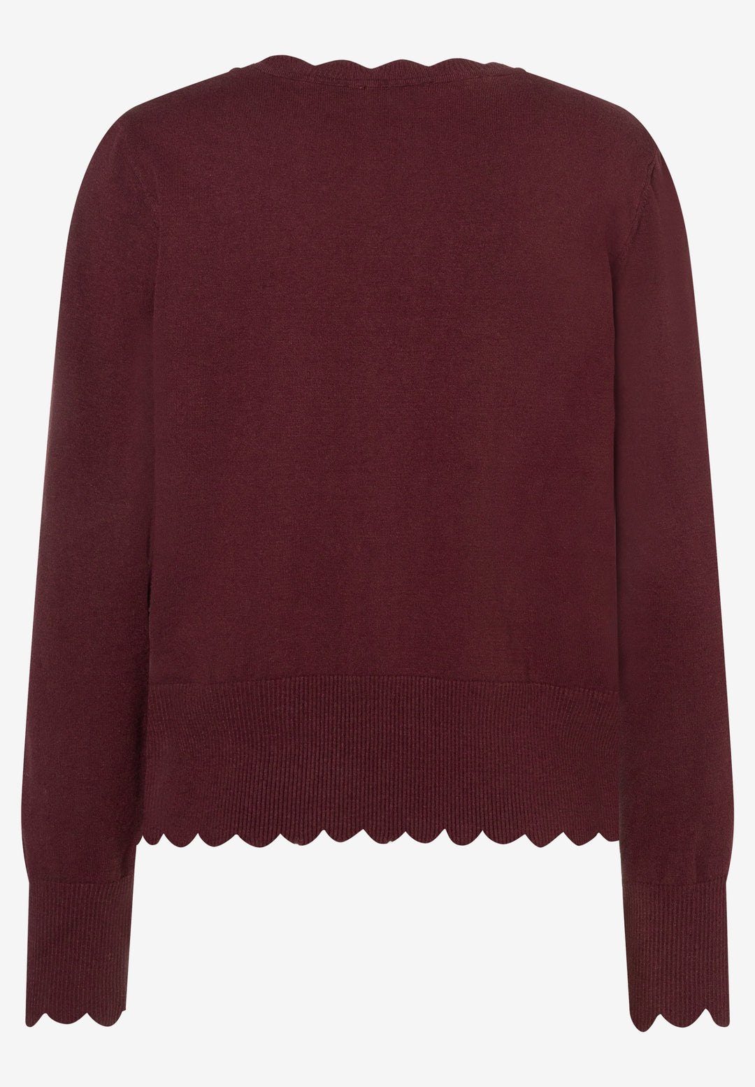 Pullover With Detail Edge, pomegranate red 0561 Bild 2