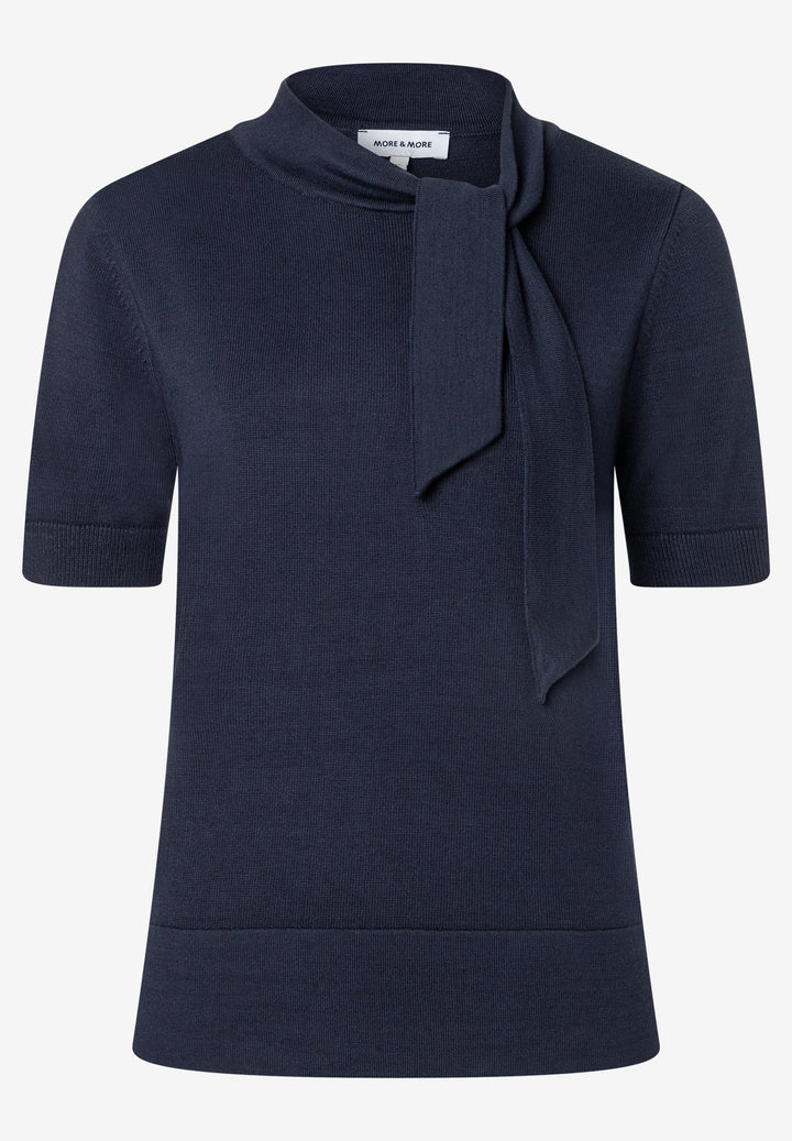Pullover with Neck-Detail, classic blue 0373 Bild 1