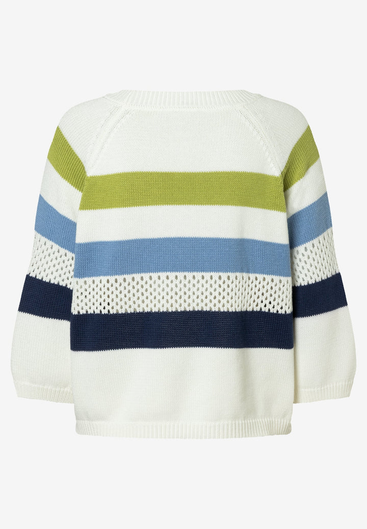 Pullover with Stripes, 3/4 Sleeve, block stripes pullover 4041 Bild 2