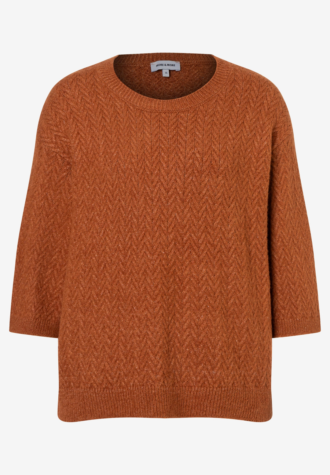 Pullover with Structure, cinnamon 0476 Bild 1